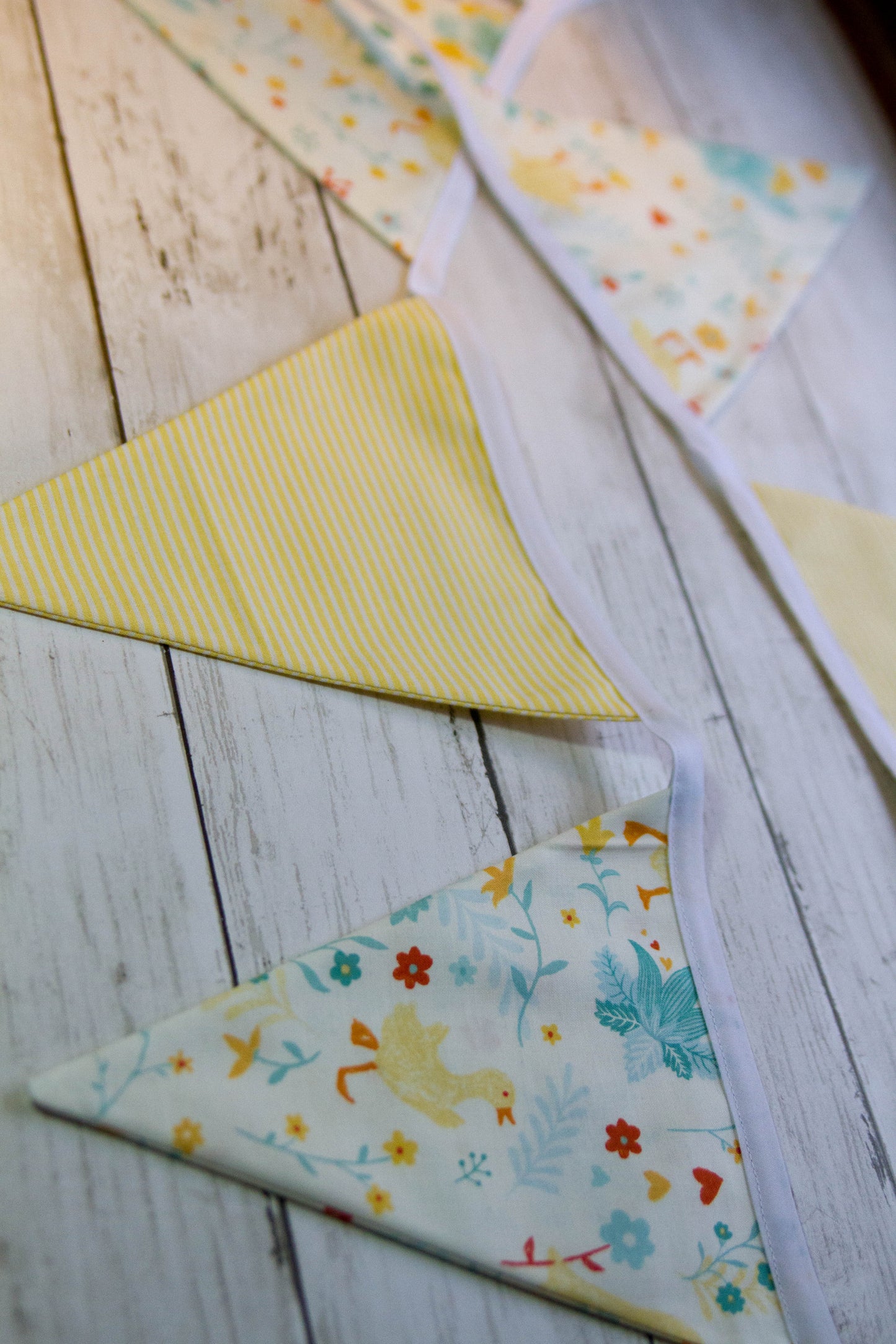 Fabric Spring Ducks Bunting Banner | Nursery Flag Banner |Ducks Spring Banner | Flag Banner