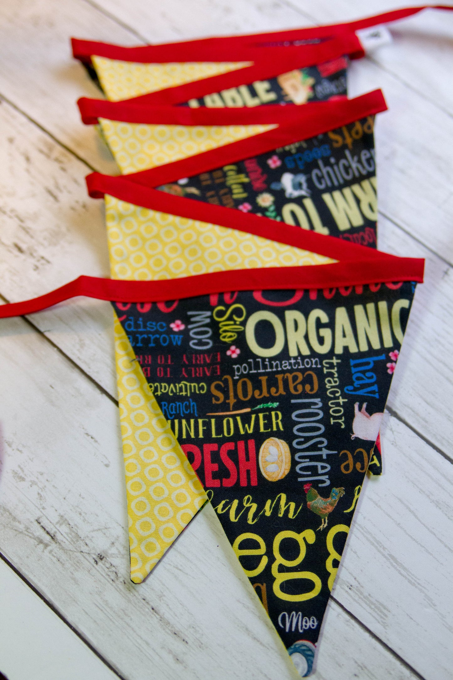 Farmers Market Bunting Banner | Farm Flag Banner | Farm Life Banner | Farm to Table Bunting | Great Gift | Kitchen Decor | Birthday Gift