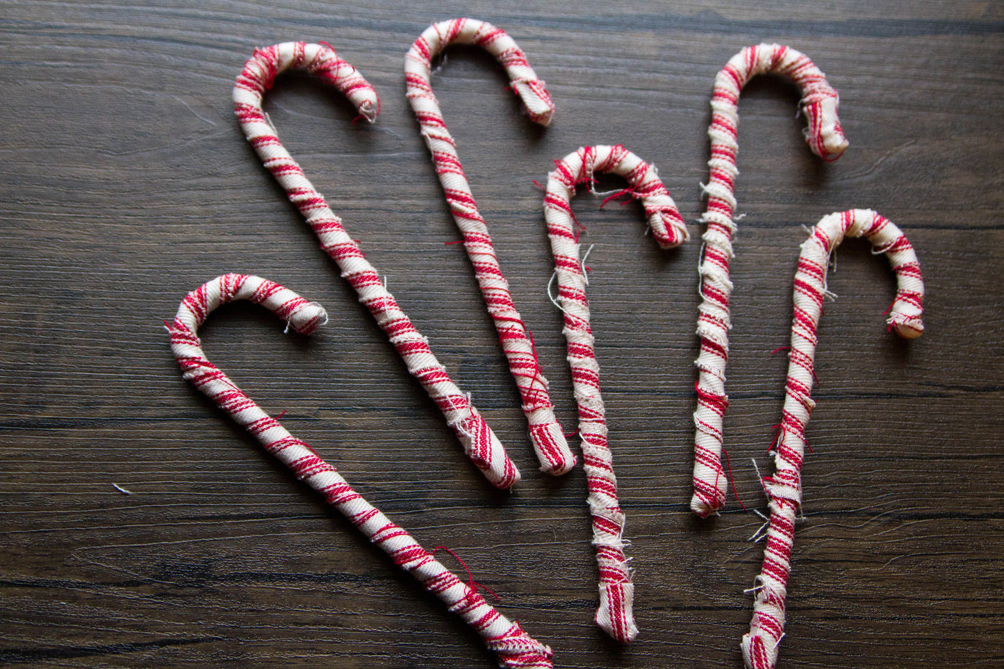 Red Ticking Candy Canes