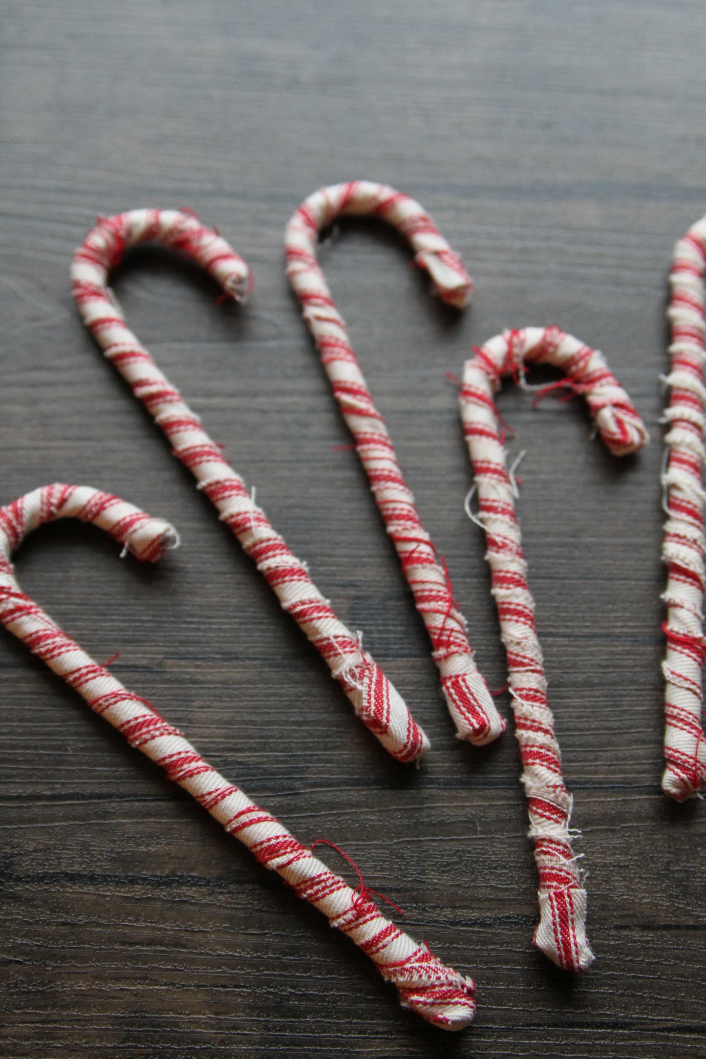 Red Ticking Candy Canes