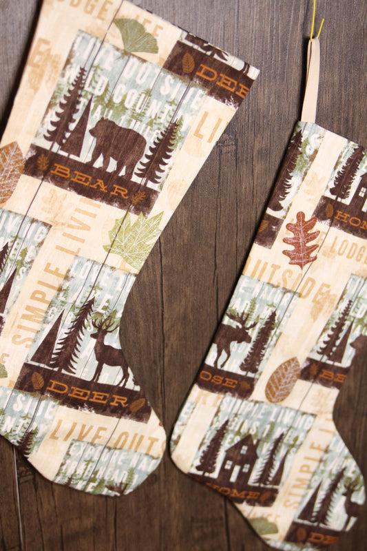 Wildlife Christmas Stocking