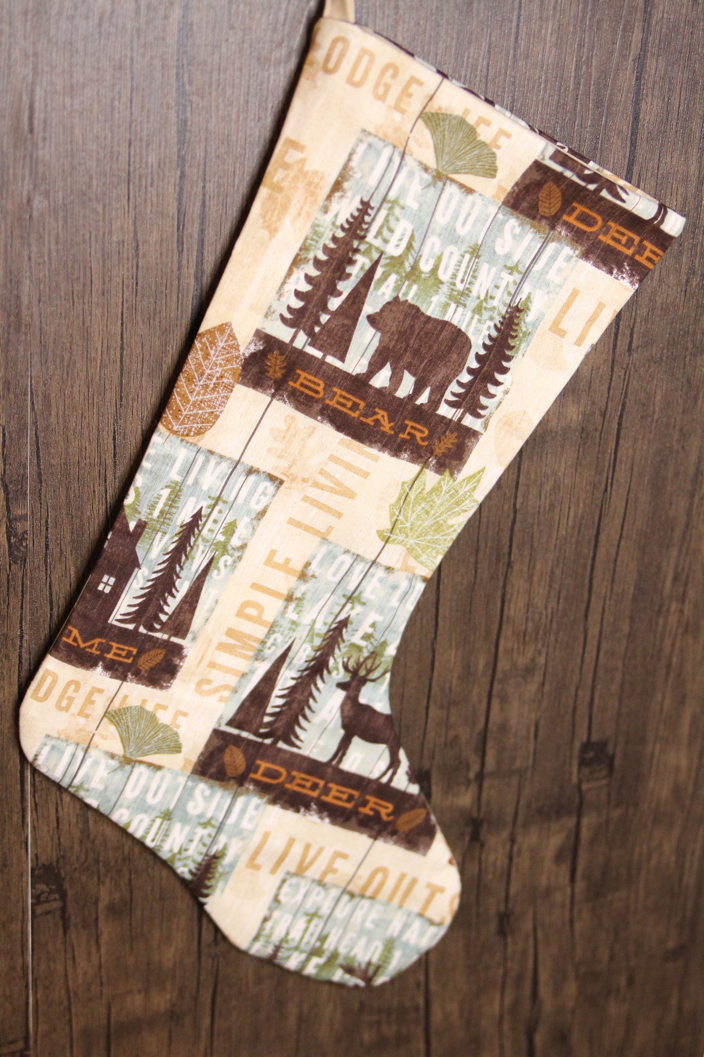 Wildlife Christmas Stocking