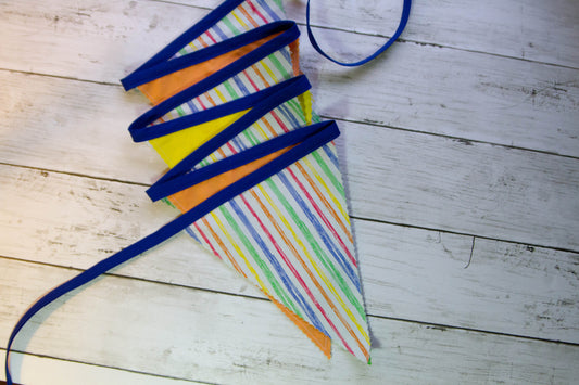 Teacher Bunting Banner | Art Flag Banner | Crayon Flag Banner | Fabric Flag Banner | Classroom Banner